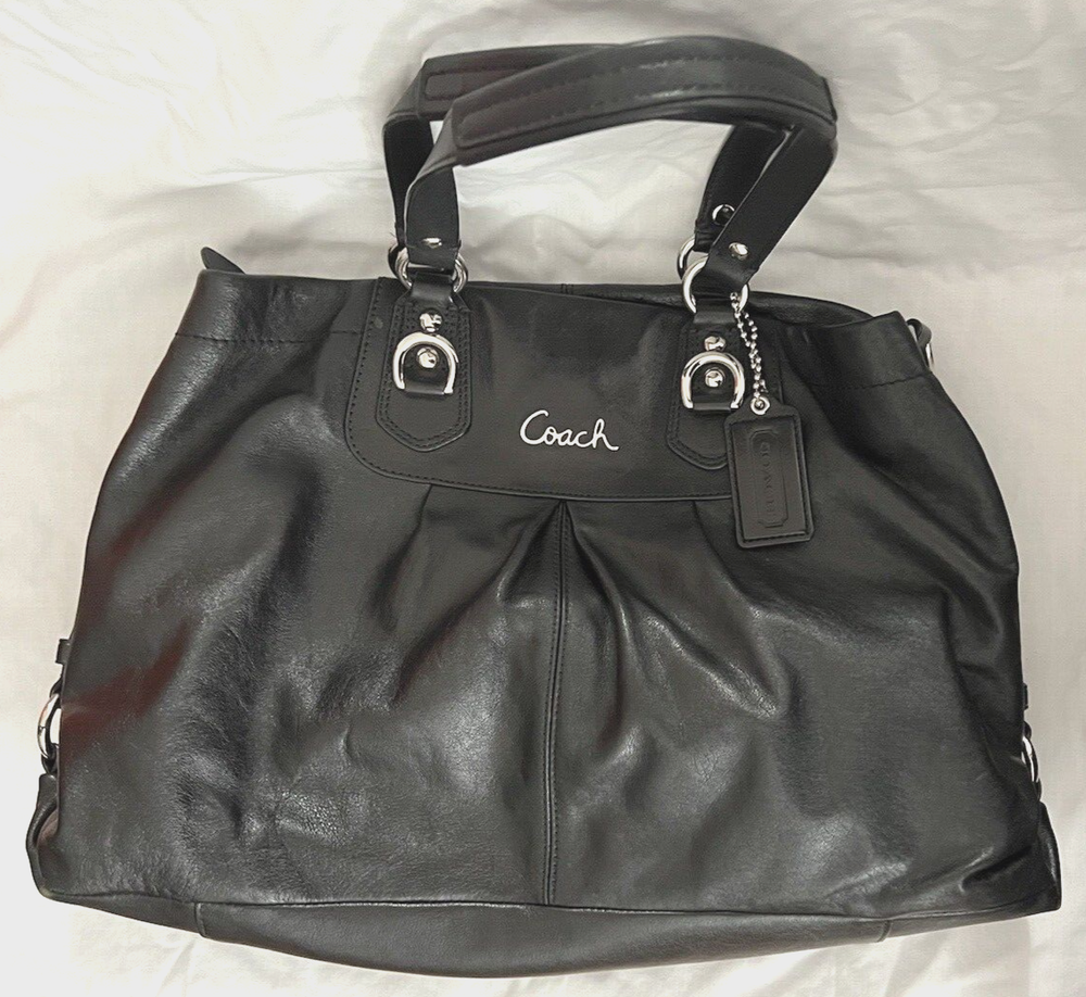 Authentic Black Coach Handbag**Please Read Description**