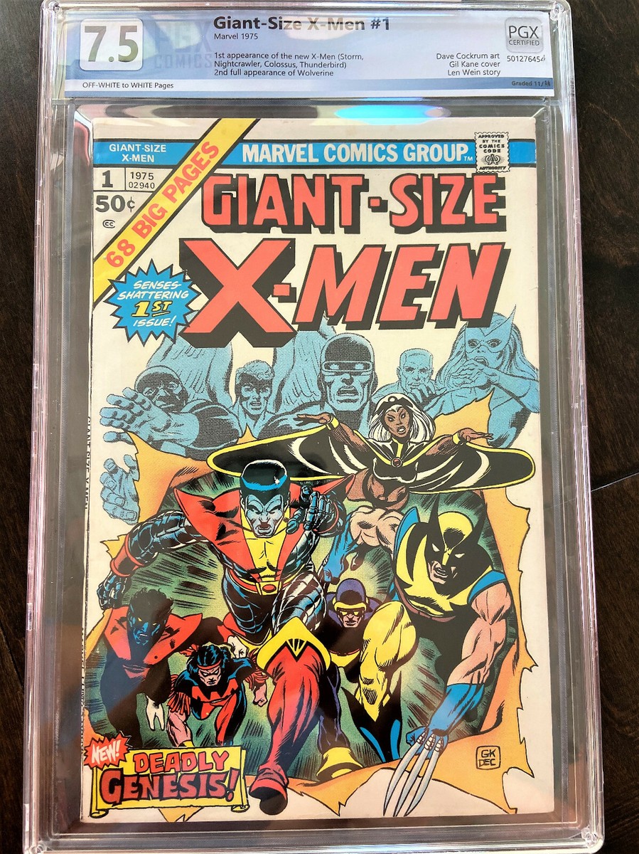 GIANT SIZE X-MEN #1 PGX 7.5 Bronze Age OW/W Pages1975 Comic Book