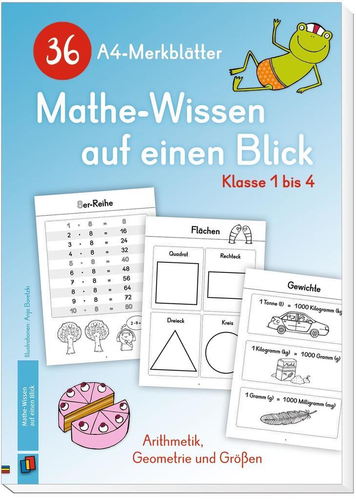 Thumbnail - 36 A4-merkblätter Mathe-wissen Auf Einen Blick - Klasse 1 Bis 4 | 2019