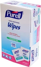 Gojo 9022-10 Purell Hand Sanitizingl Alcohol Wipe Packet (Box of 100)