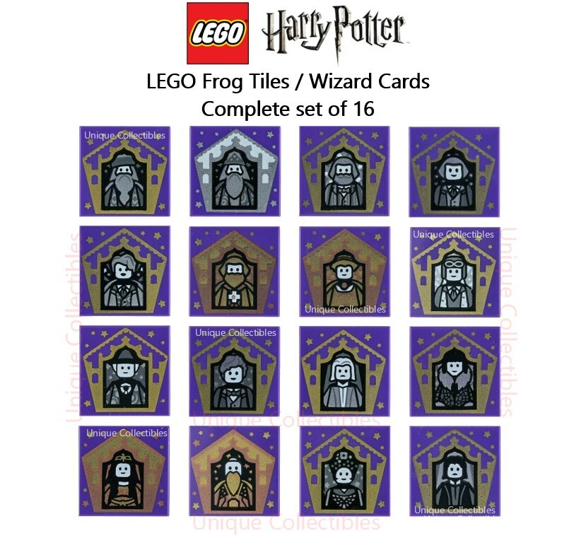 LEGO Harry Potter Chocolate Frog Tiles Wizard Cards Complete set