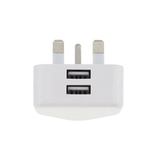 2.1 AMP Fast Dual Twin 2 Port USB Charger for UK Mains Wall Plug UK