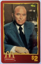 $2. McDonald's 1996:  Ray A Kroc- McDonalds Founding Father (#41of 50) PhoneCard