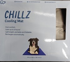 Chillz Cooling Mat For Dog 20in 36in Grey