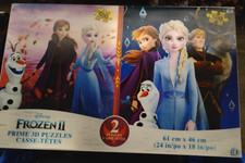 Disney 3D puzzles Frozen II Prime 24in X18in 500 pcs each collectable 2 pack NEW