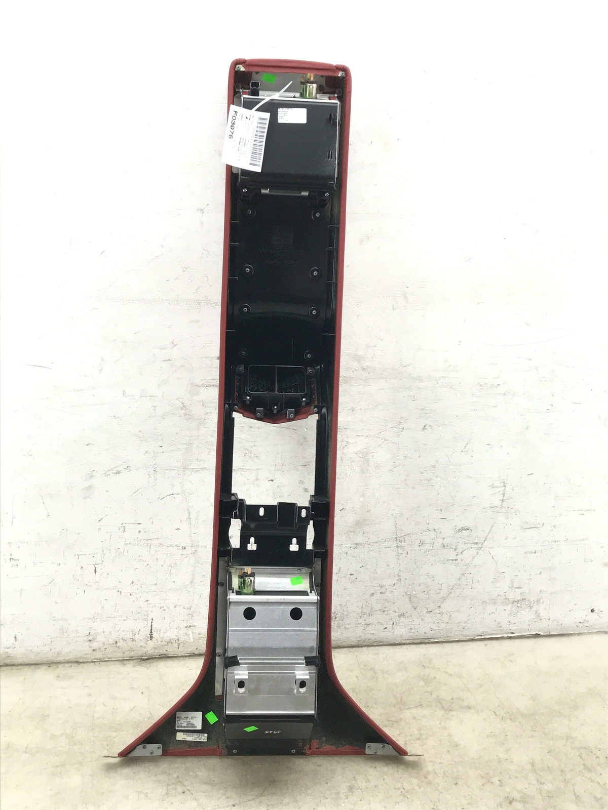 ASTON MARTIN RAPIDE FRONT CENTER CONSOLE COMPARTMENT RED LEATHER OEM