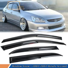 For 2003-2007 Honda Accord Sedan JDM Window Visor Wind Deflector Sun Rain Guards