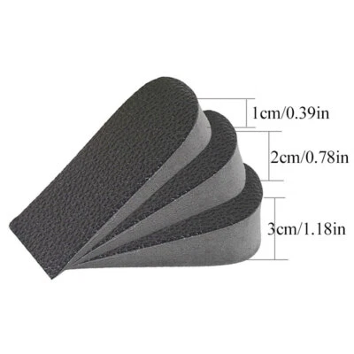 Men Women Invisible Height Increase Insoles Heel Lift Taller Shoe Inserts Pad UK