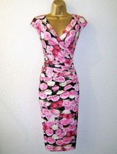 NWT PHASE EIGHT MAE ROSE WRAP PINK FLORAL WEDDING HOLIDAY DRESS SIZE 16 .