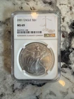 2001 US Silver Eagle $1 NGC MS69