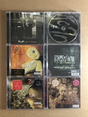 Korn 6 CD Lot Follow the Leader Life is Peachy Issues Self Titled Greatest Hits