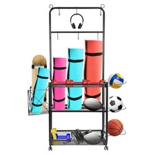 Maison Salle sport Stockage Grille, Yoga Tapis Stockage Grilles Mise à niveau