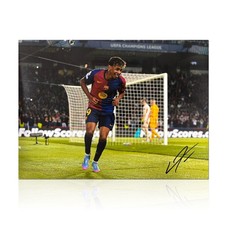 Lamine Yamal Signed Barcelona Football Photo: Goal