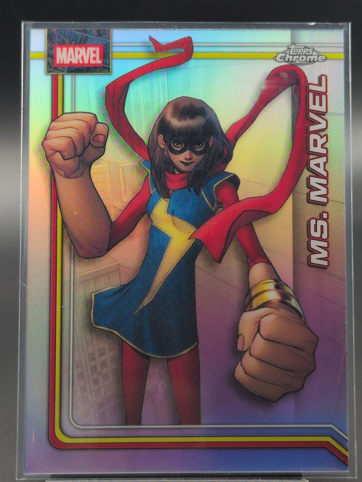 2026 Topps Chrome Marvel Comics Ms. Marvel #083 Refractor