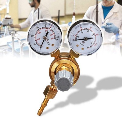Druckminderer Argon CO2 200 bar Schutzgas Manometer MAG WIG +Tülle/Mutter Regler