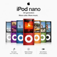 New Sealed Apple iPod Nano 5th Generation 8GB All Color MP3 Player FAST SHIPPING