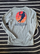 Vineyard Vines Boys Long Sleeve Lacrosse Print T Shirt Size L.16 Gray EUC ...