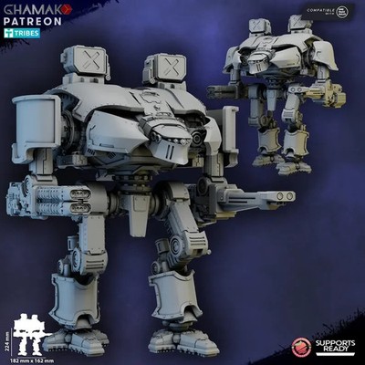 Conqueror Titan Ghamak - Sci Fi Tabletop Wargaming Mech Roboter 3D gedruckt Resin