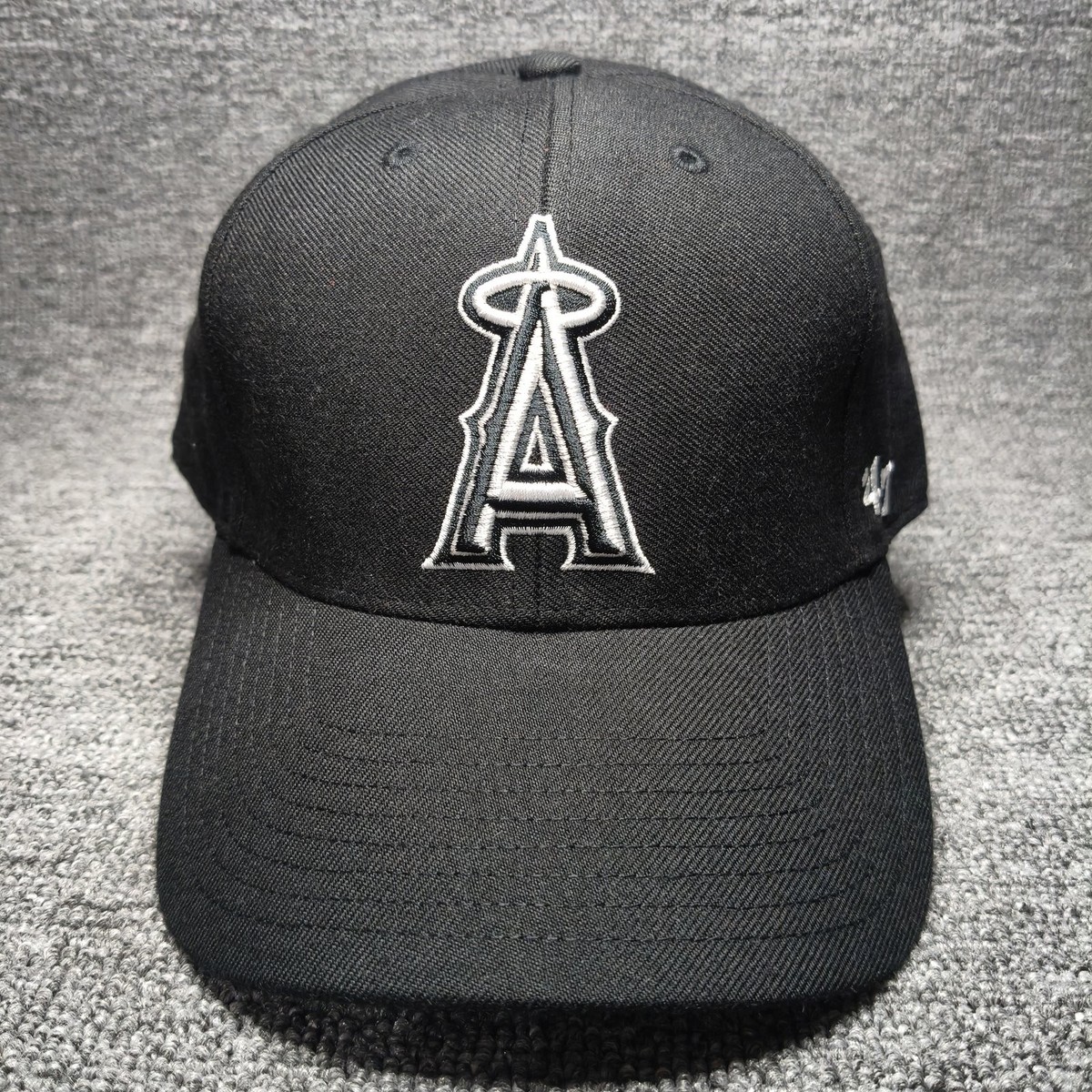 '47 Brand Los Angeles Angels MLB Black Strapback Curved Brim Cap Hat