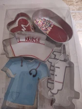  R&M International 5 Piece Nurse Shapes Cookie Cutters 2009