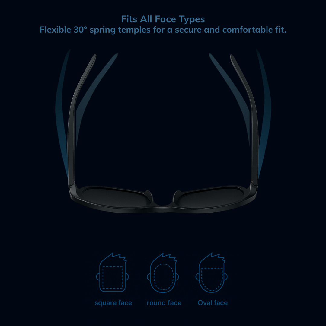 Smart Bluetooth Glasses – Polarized Audio Sunglasses- UV Protection- AVIATOR