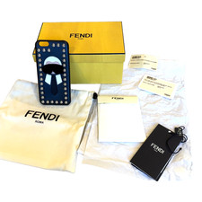 Smartphone Fendi x Karl Lagerfeld Karlito pelle pelliccia borchie ~ custodia iPhone 6/6s