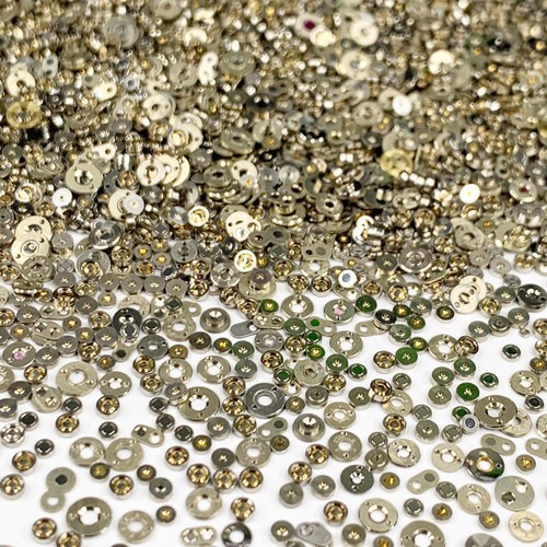 100 Watch Jewels Cap Settings Steampunk Art Part Watchmaker Repair Lot Spares