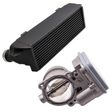 Turbo Intercooler Ladeluftkühler + Drosselklappe For BMW 3er Touring E91 325d