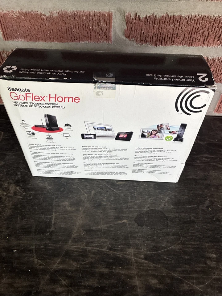 Seagate FreeAgent GoFlex Home 2TB NAS External Hard Drive Wifi PC Mac Open Box - Image 2 of 4