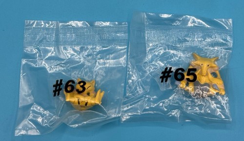 1999 Hasbro Pokemon Mystery Poke Pack Vintage Sealed #63 #65 Mini Figures - Afbeelding 1 van 6