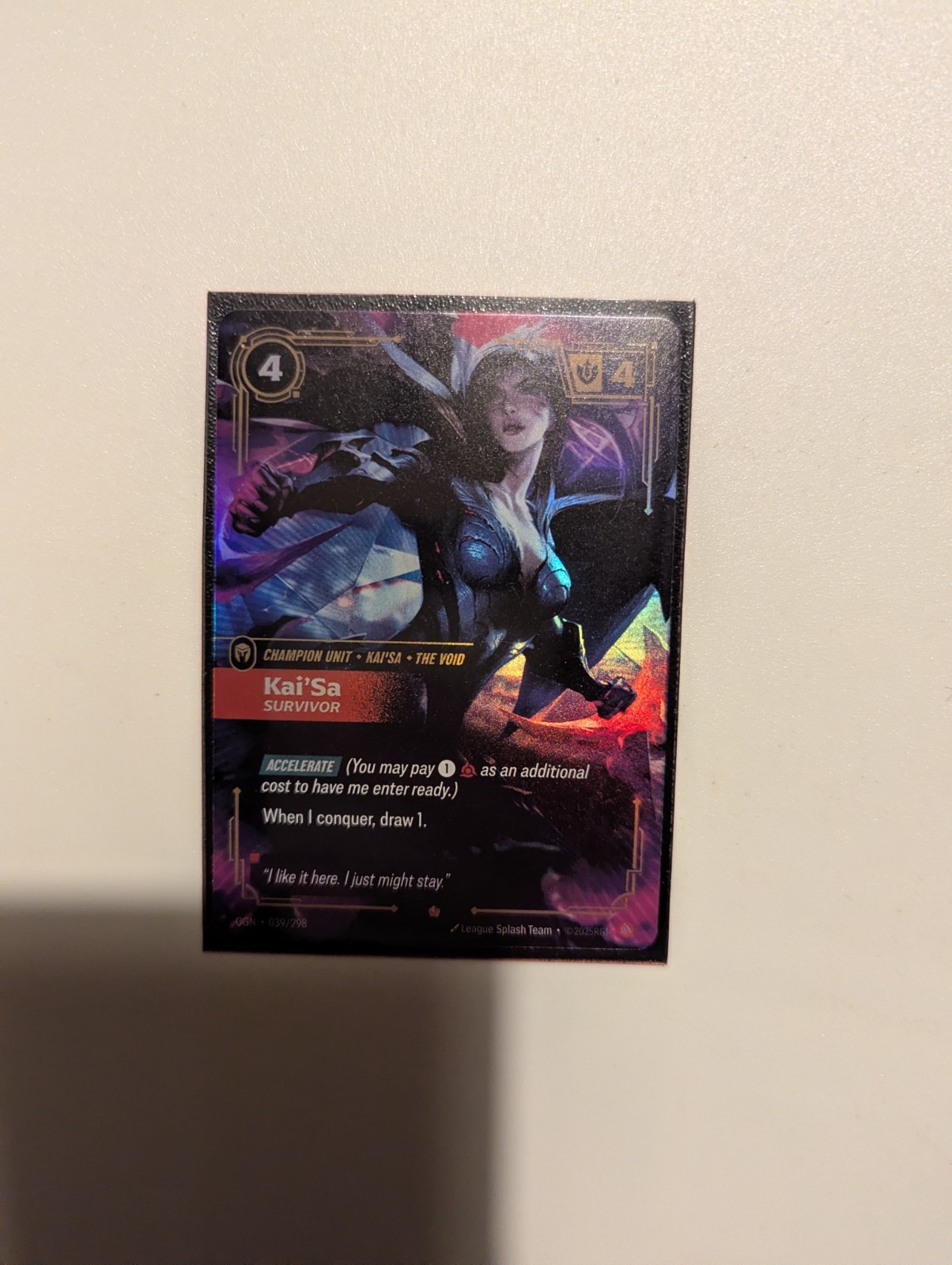Kai'sa Survivor 039/298 Riftbound Origins: League Of Legends LP/NM