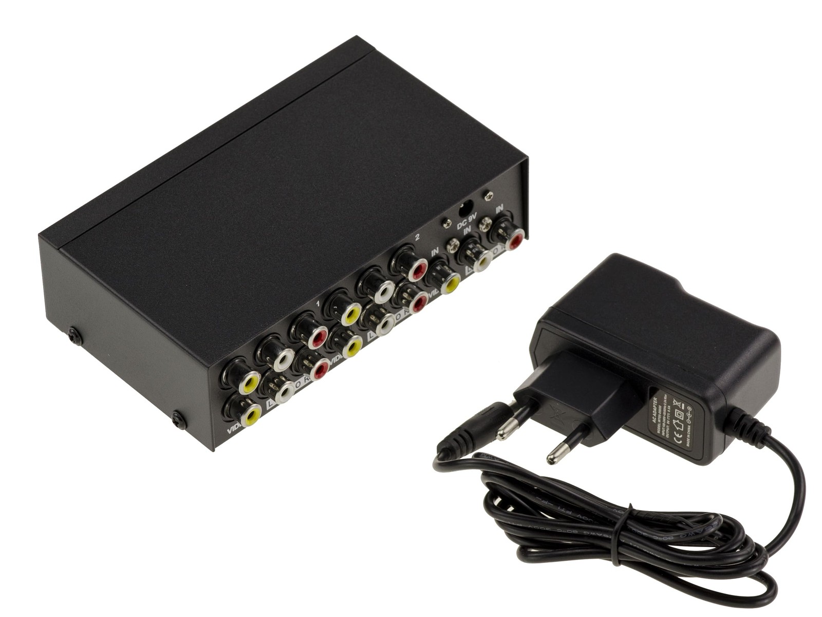 Répartiteur audio stéréo et vidéo composite RCA doubleur splitter pour TV et VHS