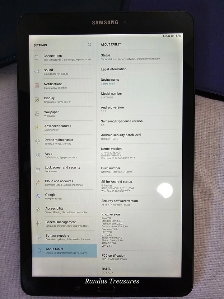 Samsung Galaxy Tab E SM-T560 16GB, Wi-Fi, 9.6in - Black - Image 2 of 4