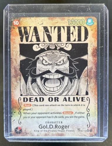2024 One Piece Gol.D.Roger Secret Rare Dead or Alive SP #OP09-118