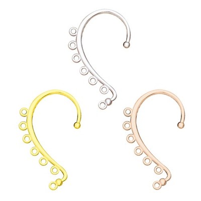DIY Ear Cuff Wrap Long Chain Tassel Drop Earrings Ear Crawler DIY Earrings Gold