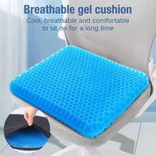 Gel Seat Cushion Summer Breathable Honeycomb Design For Pressure Relief Back Tai