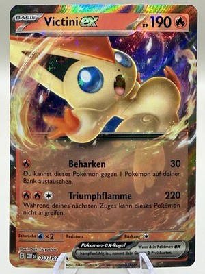 Pokemon Victini ex | Deutsch OBF 033/197 Obsidian Flammen | Near Mint