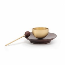 Mini Singing Bowl with Striker Resonant Instrument Meditative for Practitioners