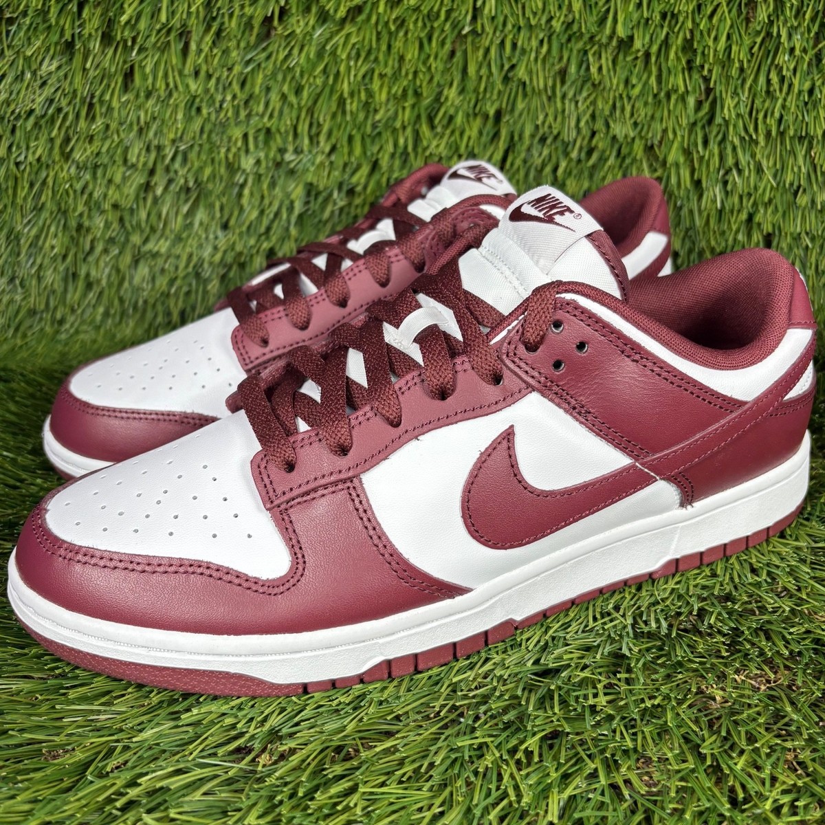 Nike Dunk Low Retro Men's 10.5 White Redwood-Gym Red DV0833-115 | eBay