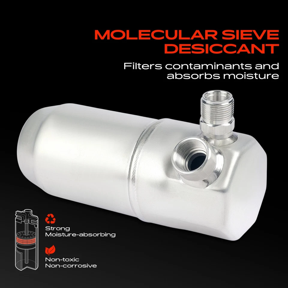 Aluminum A/C Receiver Drier for Chevrolet C1500 C3500 GMC K1500 Audi 90 Pontiac - Image 4 of 4