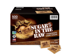 Sugar in the Raw Turbinado Cane Sugar Packets 500 ct Natural Sweetener