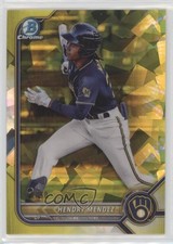 2022 Bowman Chrome Sapphire Edition Prospects Yellow 39/50 Hendry Mendez 0vf5