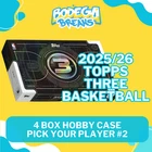 Chet Holmgren - 2025/26 Topps Three Basketball - 4 Box Hobby Case Break #2