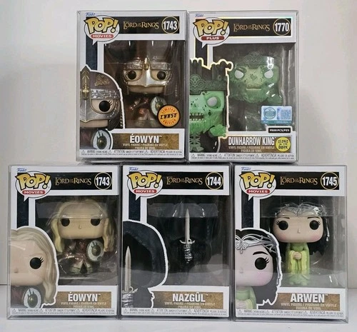 Lord Of The Rings Dunharrow King GITD LE 9500 + Eowyn Chase Funko Pop + Lot Of 3