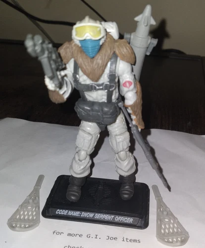 Snow Serpent Officer V1 100% Complete 25th From Arctic Assault Set GI JOE GIJOE