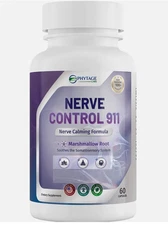 Phytage Labs Nerve Control 911 - Plant Based Nerve Health Supplement 60 Capsules