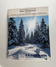 Vintage Esso Kalender 1974 Tankstelle Enno H&uuml;lsebusch 474 Oelde Deko Werkstatt