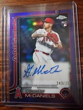 2025 Topps Chrome Update Series - Autographs Garrett McDaniels #AC-GM Purple...