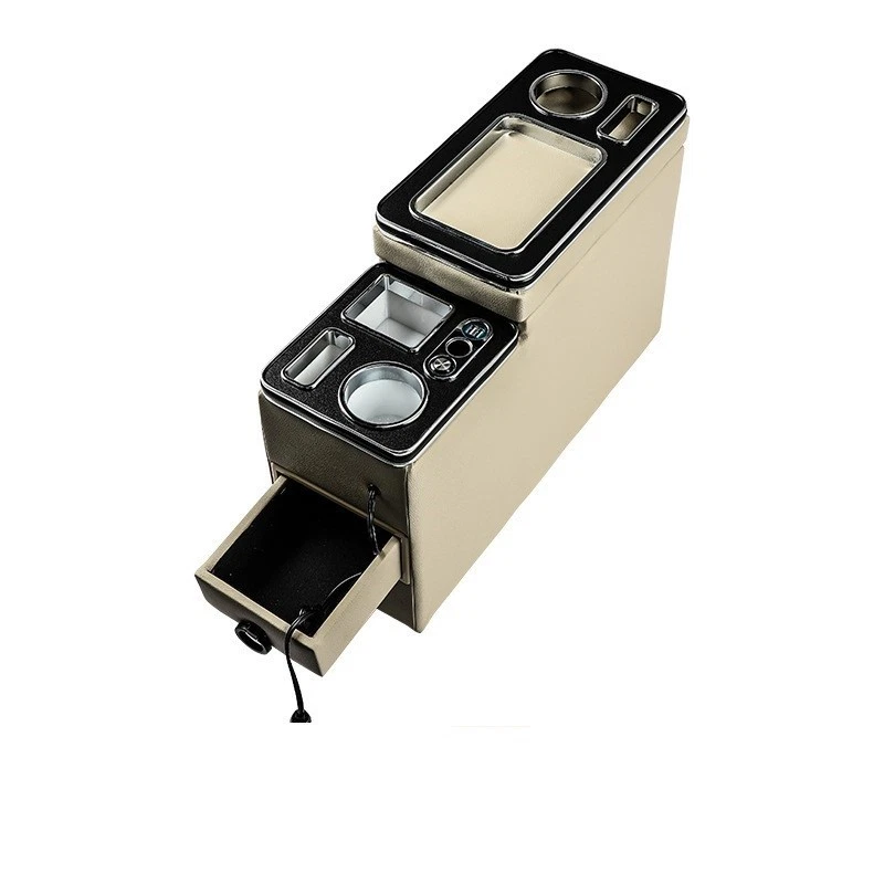 el compartimento reposabrazos y caja de almacenamiento central USB para Toyota Land Foto 2 de 4