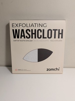 ZOMCHI 2 Count Wash Cloths Exfoliating Washcloth with Dual Texture for Face NEW